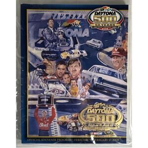2008 NASCAR Daytona 500 50 year Anniversary Official Souvenir Program With Case